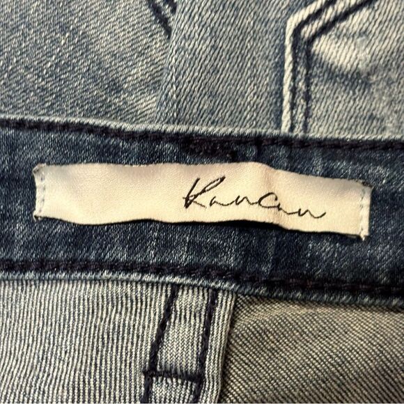 KANCAN Embroidered Raw Hem Ankle Jeans 3/25 - Picture 3 of 5